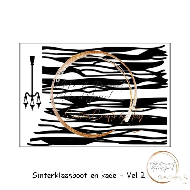 Herbruikbare Raamstickers | Herfst | Sinterklaasboot kade Pietjes en Welkom - Herbruikbare raamstickers
