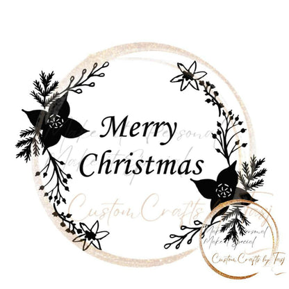 Herbruikbare Raamstickers | Winter | Merry Christmas CustomCrafts by Tasj 