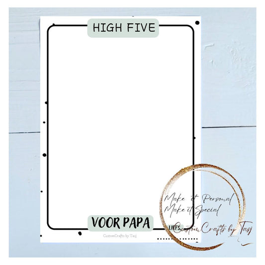 Vaderdag cadeau | high five voor papa - Mint