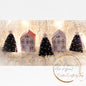 Diy-pakketje | Kerststraatje Advent dorpje | pdf-printables - CustomCrafts by Tasj